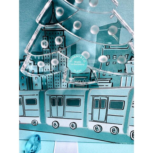 Tiffany & Co Crystal Glass Christmas Tree Ornament - Picture 2 of 4